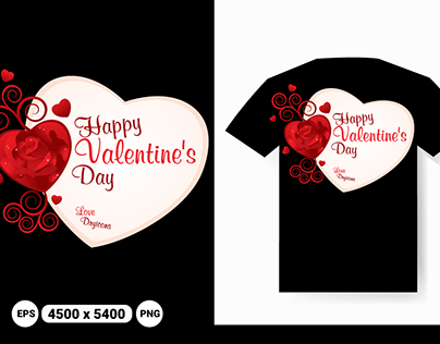 Happy valentines day t-shirt design