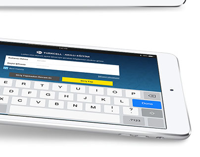 Turkcell - Akıllı Eğitim - iPad App Design