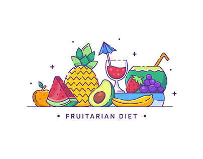 Fruitarian Diet Illustration