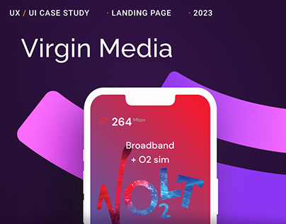 Virgin Media - UX / UI Case Study Landing page 2023