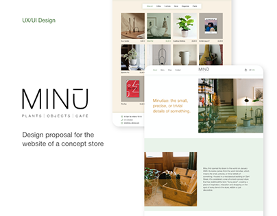 Minu - Website Concept