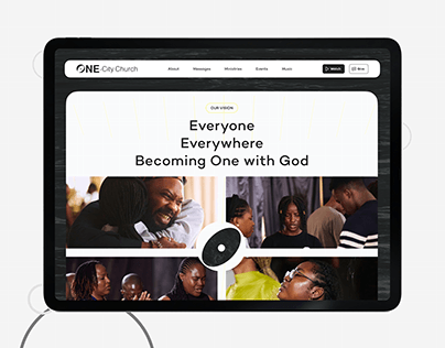 One-City Church Website Landing Page