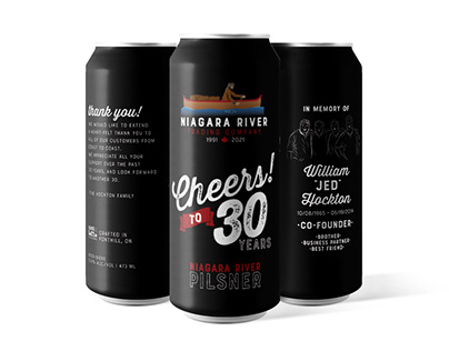 Project thumbnail - Cheers to 30 Years Anniversary Brew | Label Design