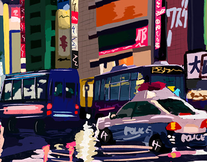 Shinjuku illustration