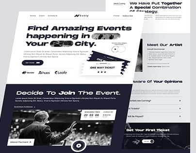 Evnty - Events Website
