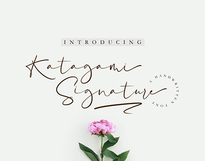 Katagami Signature - Signature font
