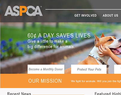 Web Design for ASPCA