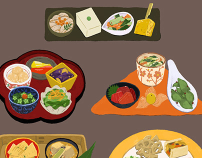 Plates and utensils for Japanese cuisine.
