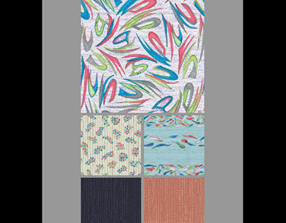 Set of textiles patterns