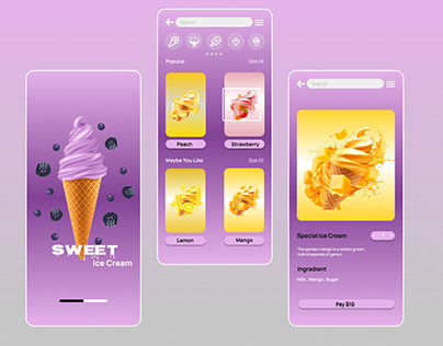 App for Ice Cream Order