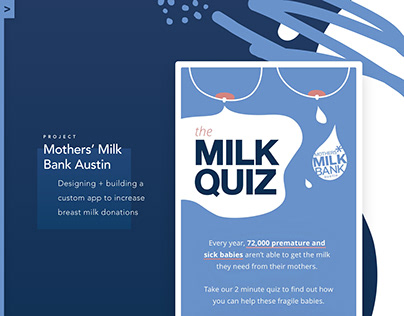 Mothers' Milk Bank Austin App Design