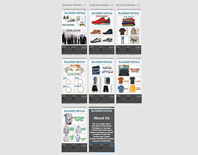 Website prototype design