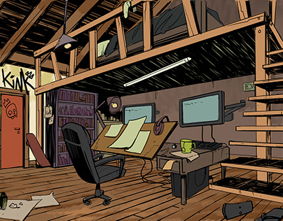 BG and vis dev for a project under Blu studios