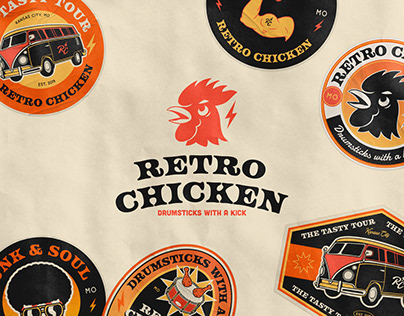 Retro Chicken - Fried Chicken Identity