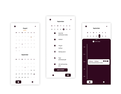 Mobile Calendar App