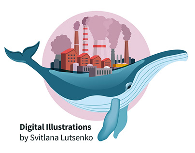 Digital illustrations and art works
