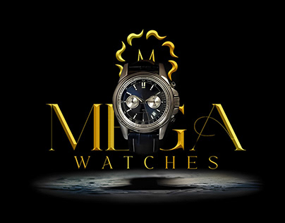 Project thumbnail - MEGA WATCHES luxury logo design and branding