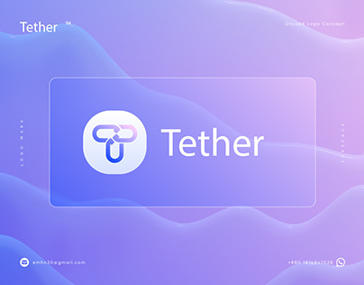 Tether | Crypto Ai Tech Web3 App Logo Design