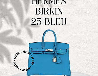 HERMES Birkin 25 Bleu