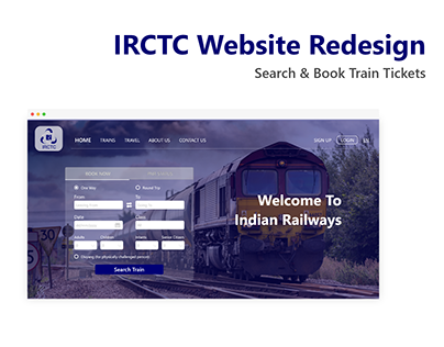 IRCTC Redesign - Train Search & Booking