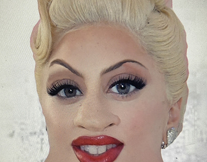 Intro to Photoshop- Lady Gaga caricature