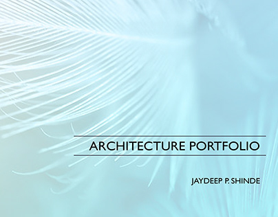 Architectural portfolio (B-Arch)