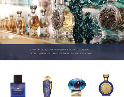 Milan parfumerie web-redesign