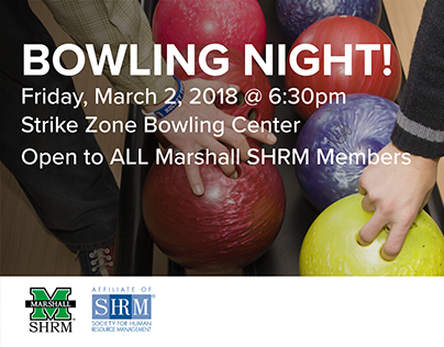 Bowling Night! Facebook Ad for Marshall SHRM