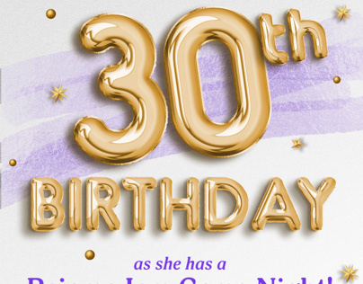 30th Birthday invite