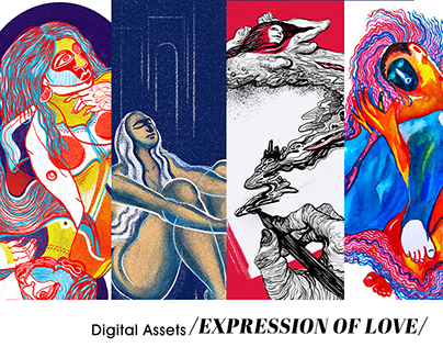 Expression of love - Digital Assets- Illustrations