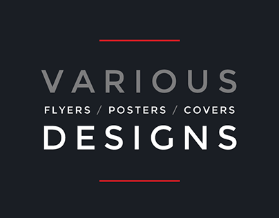 Various - Flyers / Posters / Cover - Designs