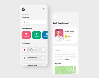 Health app uiux design