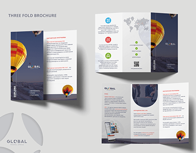 Brochure design for GLOBAL TRAVEL SPACE company