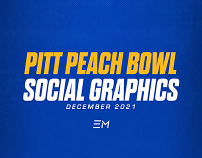 Pitt Peach Bowl Social Graphics