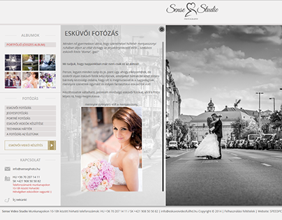 Esküvői fotós webdesign- wedding photographer webdesign