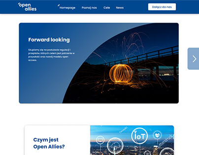 Open Allies landing page