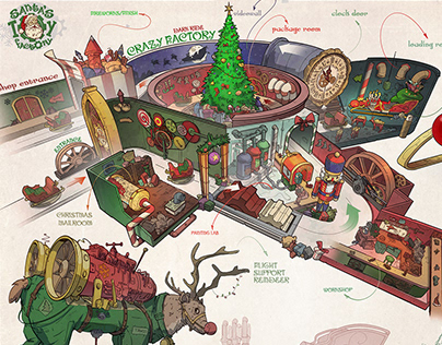 Santa's Toy Factory - Theme Park concept