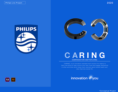 CARING| Philips Live Project (UX/UI, Product Design)
