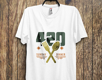 420 sunday dinner tshirt design