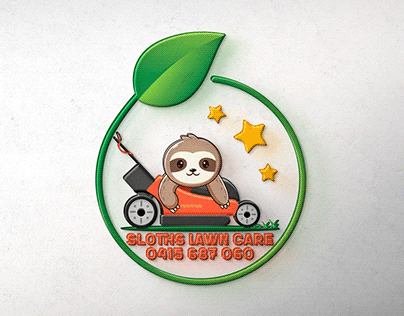 Logo For Sloths Lawn Care Company