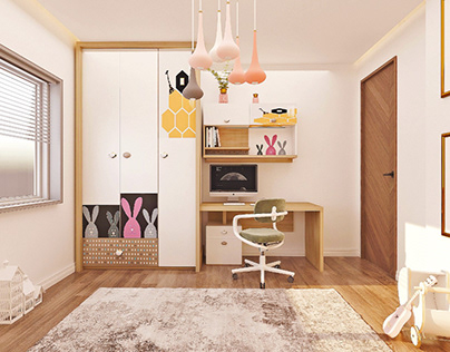 Interior,girls,room,small spaces, kids,