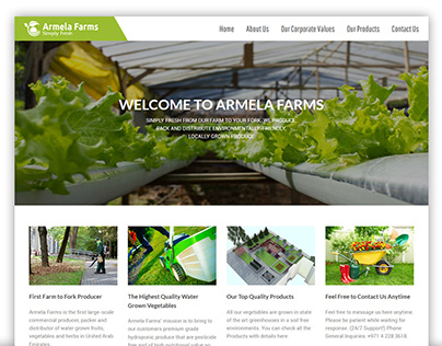 ArmelaFarms Website Design