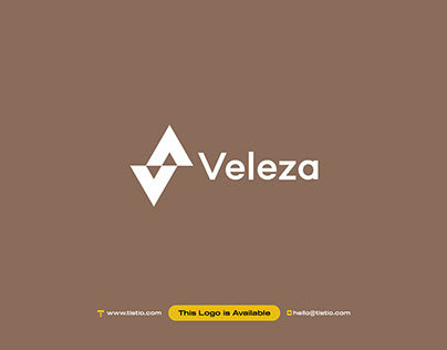 Veleza brand identity, modern V letter logo design