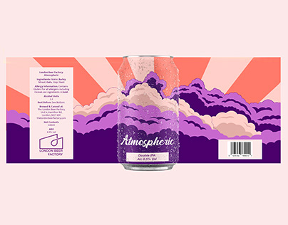 Atmospheric craft beer label