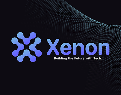 Xenon | Tech Logo Design | Minimalist logo design