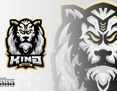 Lion Mascot Esport Logo