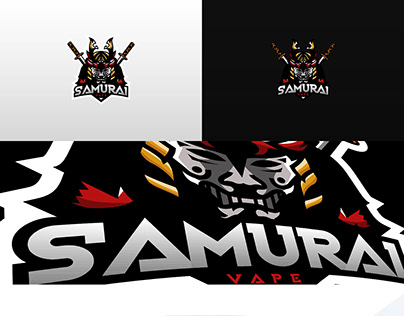 Samurai Vape Mascot Logo x Brand Idenity