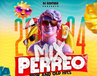 PORTADA REDES SOCIALES MIX PERREO DJ BOMBA