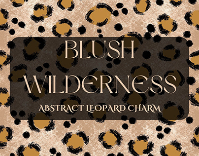 Blush Wilderness: Abstract Leopard Charm