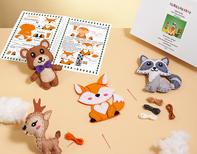Розробка набору DIY іграшок з фетру Лісові звірі